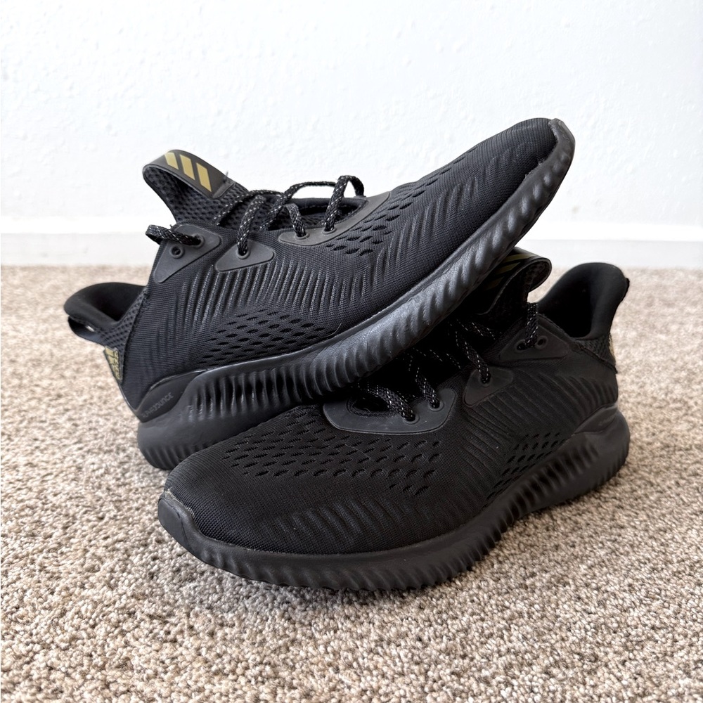 Adidas Alphabounce 1 - Black / Gold - Men’s Size 9- Gv8827